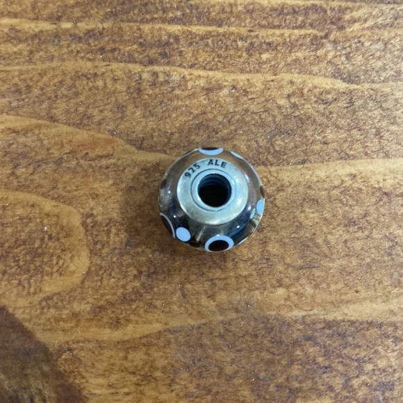 Pandora Murano glass leopard polka dots charm 925 silver - Picture 4 of 6